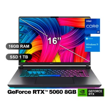 LAPTOP ASUS ROG STRIX G16 G615JMR-RV017W I9-14900HX/ SSD1TB/ 16GB/ GeForce RTX5060 / 16/W11H