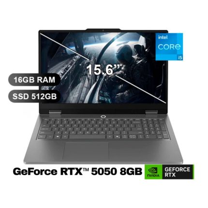 LAPTOP LENOVO LOQ 15IRX11 I5-13450HX 16GB/ SSD512GB/ 15.6/ GeForce RTX 5050 8GB/ 83SC0055LM