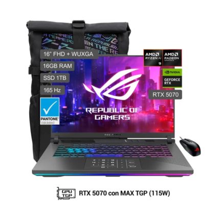 Laptop Gamer Asus ROG Strix G16 de 16", AMD Ryzen 9 9955HX