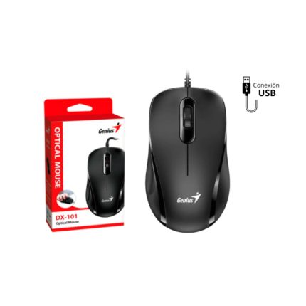 MOUSE GENIUS DX-101 OPTICO USB BLACK 31010026400